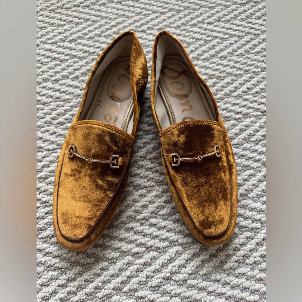 Sam Edelman Gold Loafer-Style Shoes